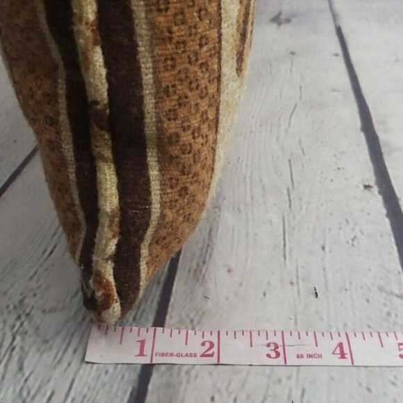 Vintage Folk Art  Grandmacore Birds Brown Tan Throw Pillow - Picture 10 of 10